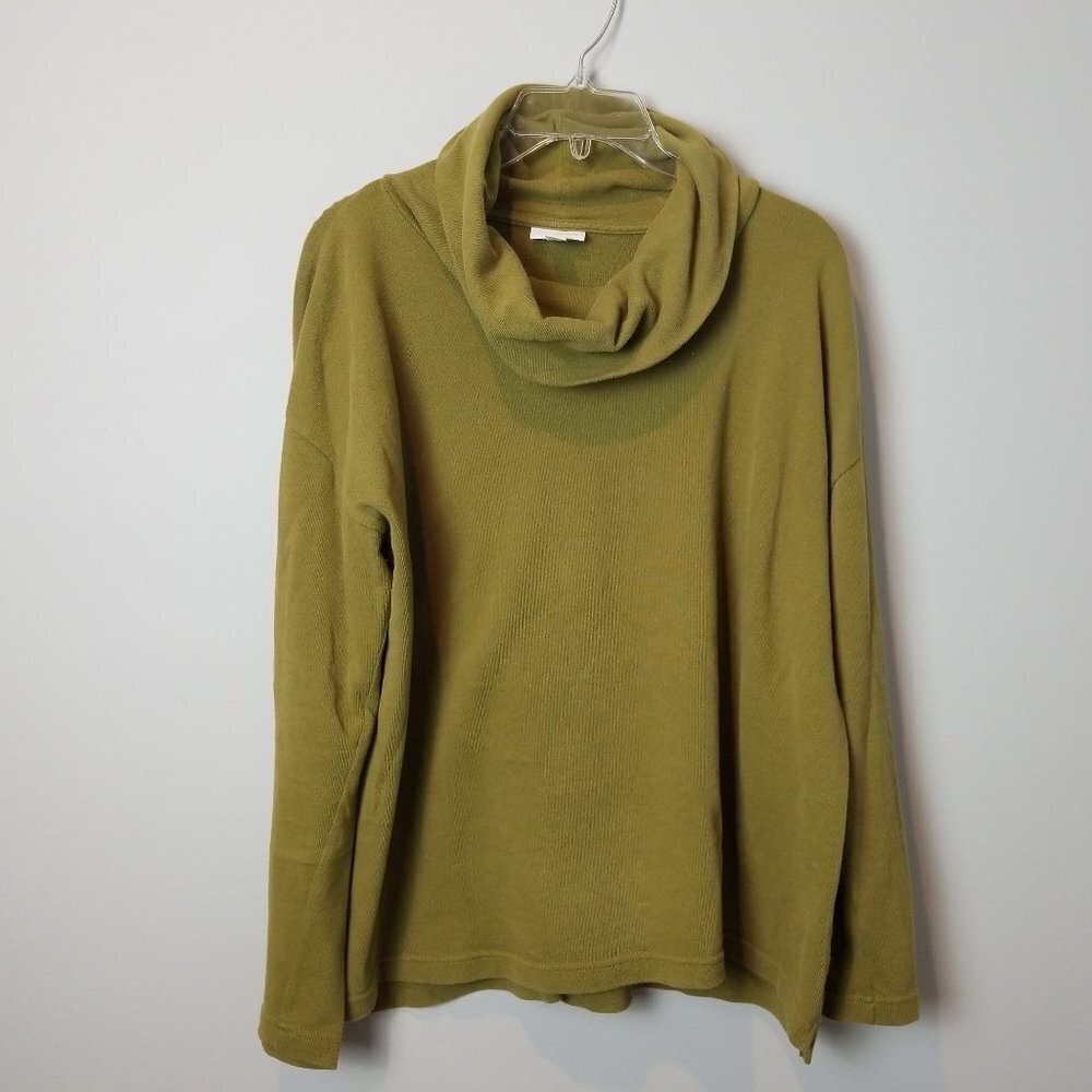 Pure Jill J. Jill Soft Olive Green Cowl Neck Shirt